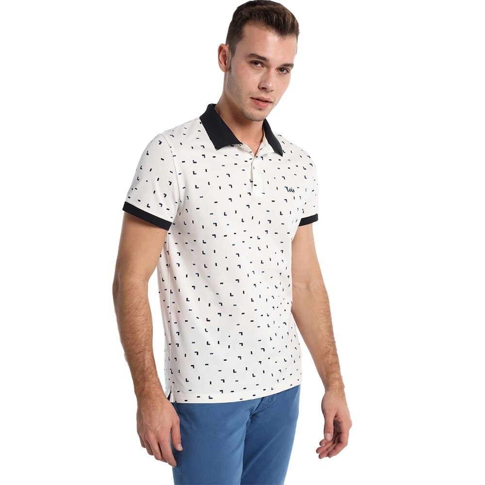 

Поло Lois Jeans 123586-13191-3110, белый