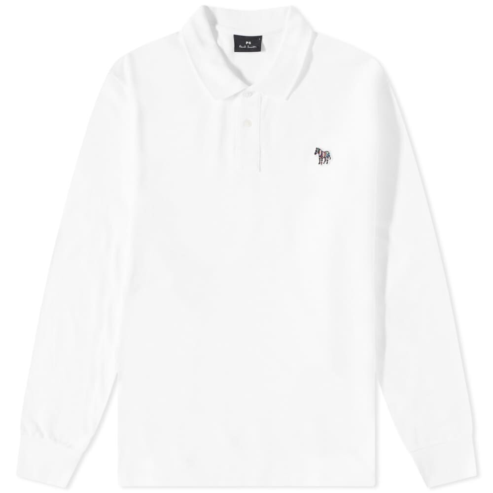 

Поло с длинными рукавами и зеброй Paul Smith, белый