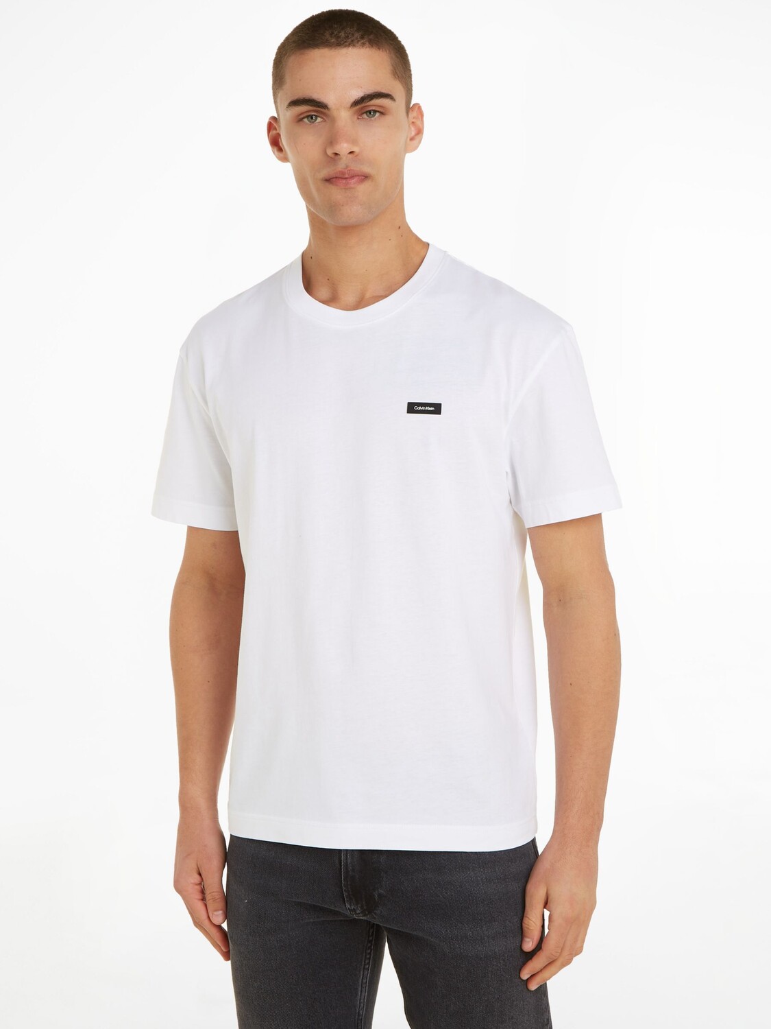 

Футболка Calvin Klein Logo Comfort, ярко-белая, Белый