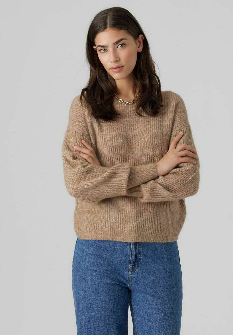 

Свитер Vero Moda, бежевый меланж