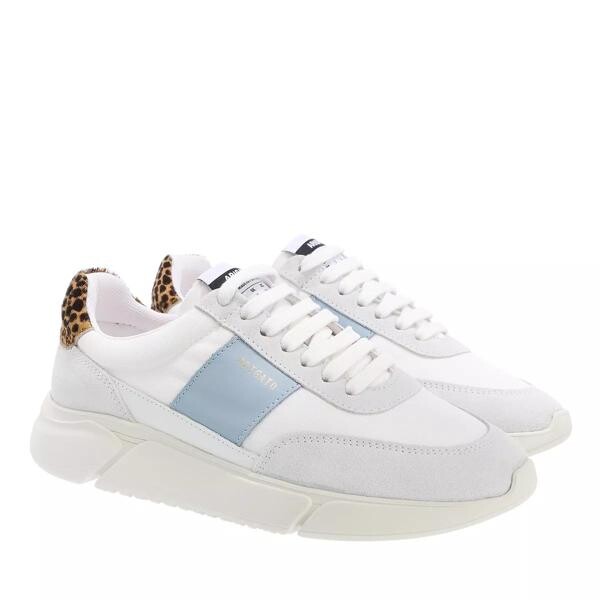 

Кроссовки genesis vintage runner white/dusty blue/leopard Axel Arigato, серый