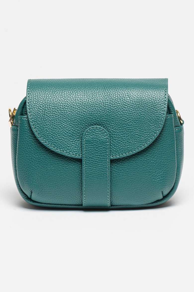 Кожаная сумка с карманом Antonia Moretti, зеленый