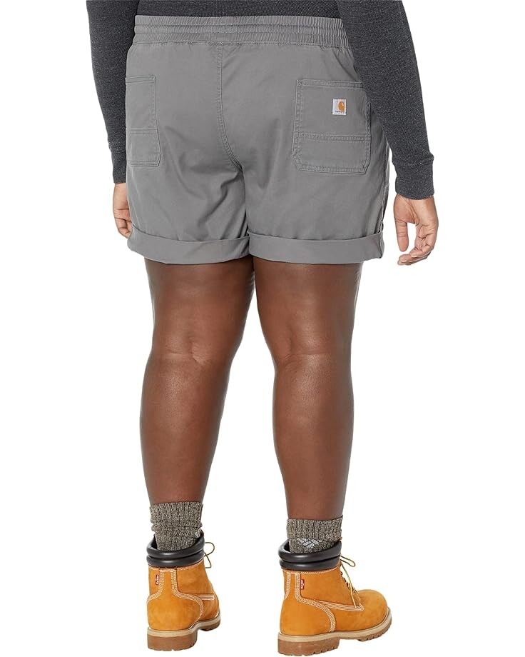 Шорты Carhartt Rugged Flex Relaxed Fit Twill Five-Pocket Work Shorts, цвет Steel