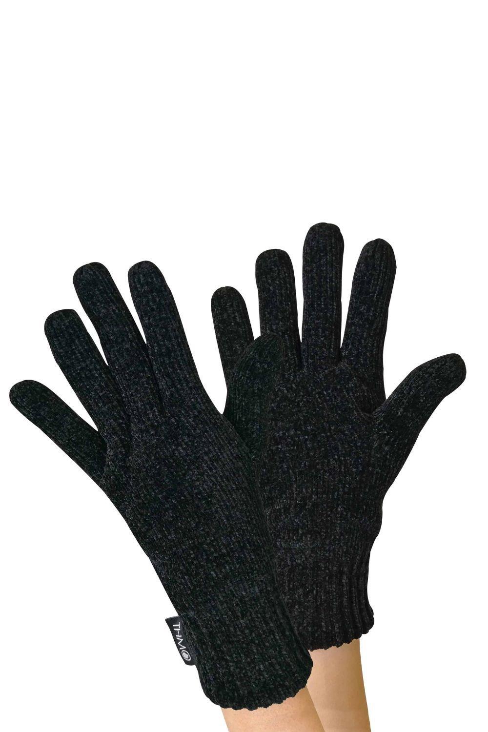 цена Уличные тепловые зимние синельные перчатки Thinsulate 3M THMO, черный