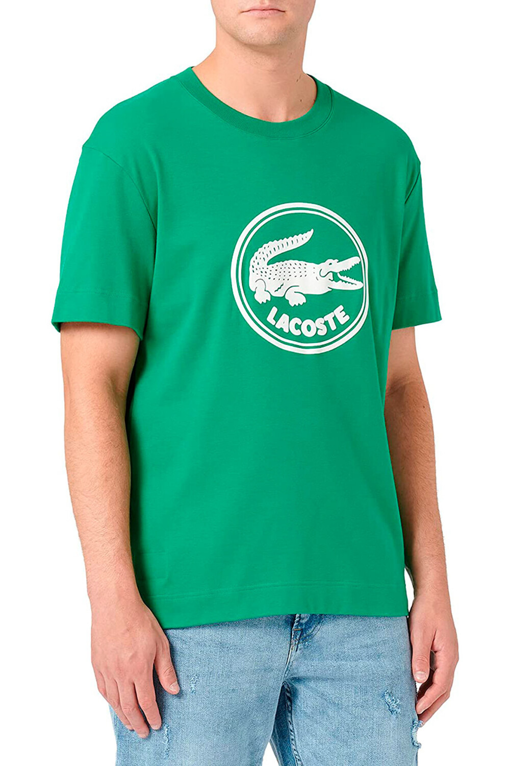 

Зеленая футболка для мужчин Lacoste, зеленый