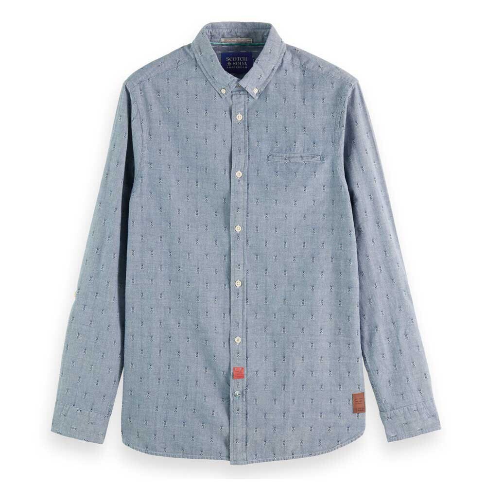 

Рубашка с длинным рукавом Scotch & Soda Smart Indigo Adjuster, синий