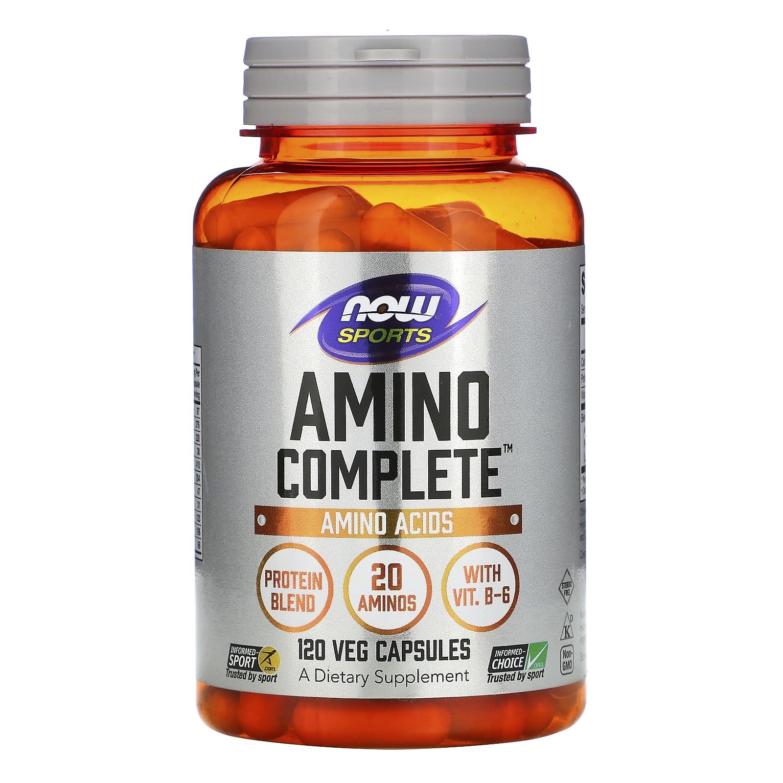 now foods tri amino 120 капсул Now Foods Amino Complete Amino Acids 120 Veg Capsules
