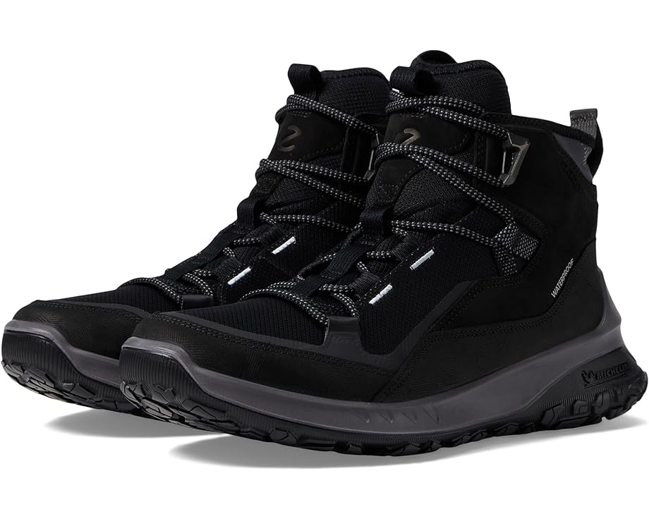 Походная обувь ECCO Sport Ultra Terrain Waterproof Mid Hiking Boot, цвет Black/Black/Black