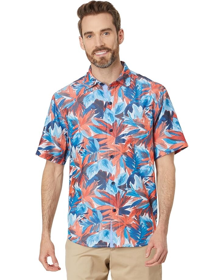

Рубашка Tommy Bahama Coconut Point Firecracker Fronds, цвет Poppy Red