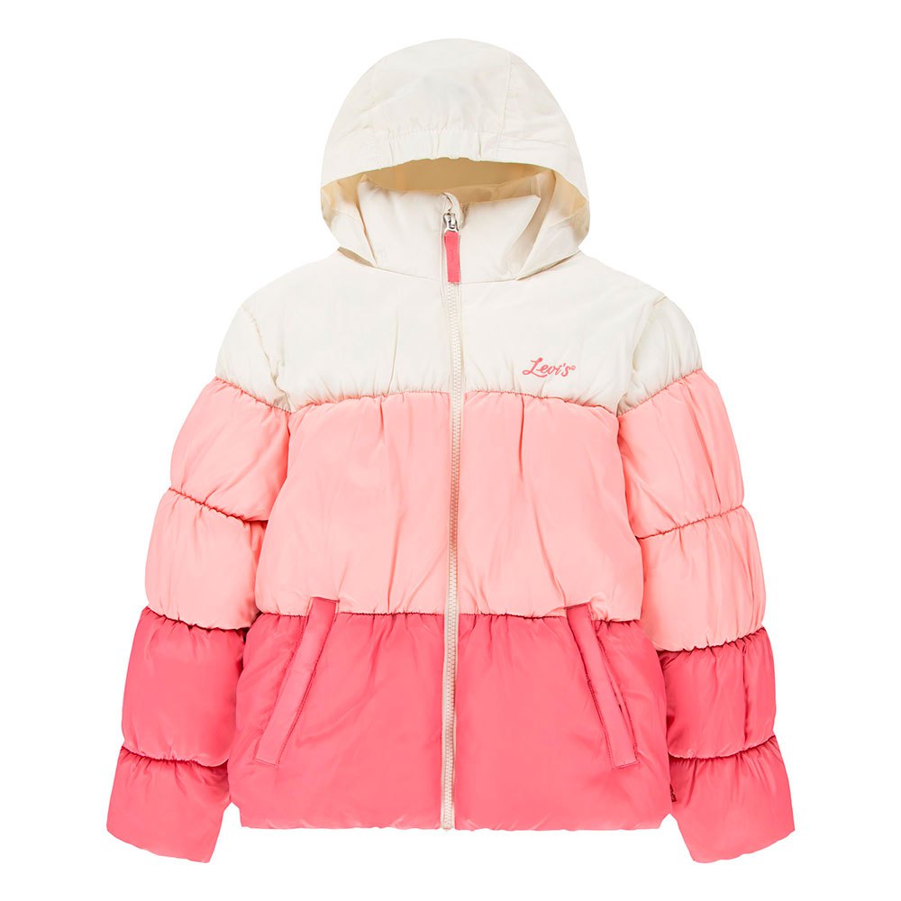 цена Куртка Levi´s Color Block Puffer, розовый