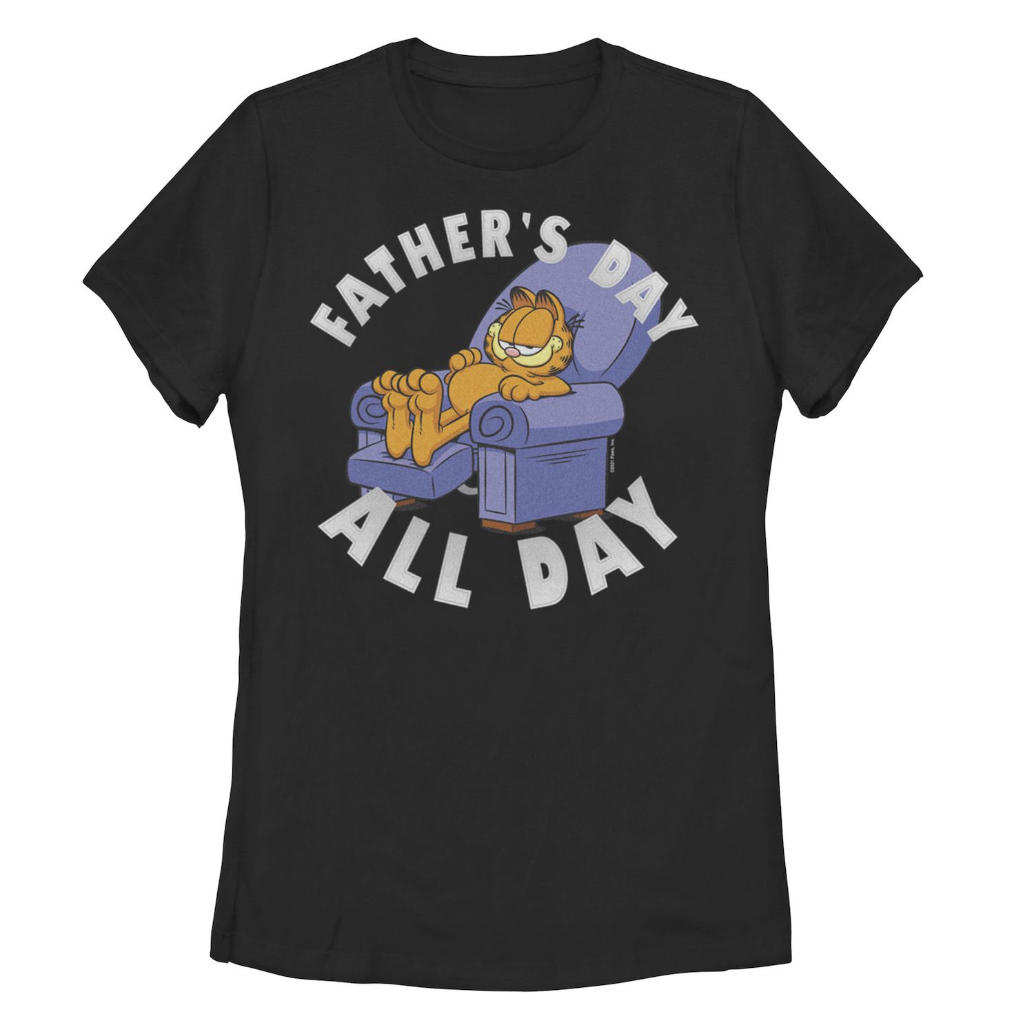 Футболка Garfield Recliner для юниоров Garfield Father's Day All Day Garfield Recliner Licensed Character