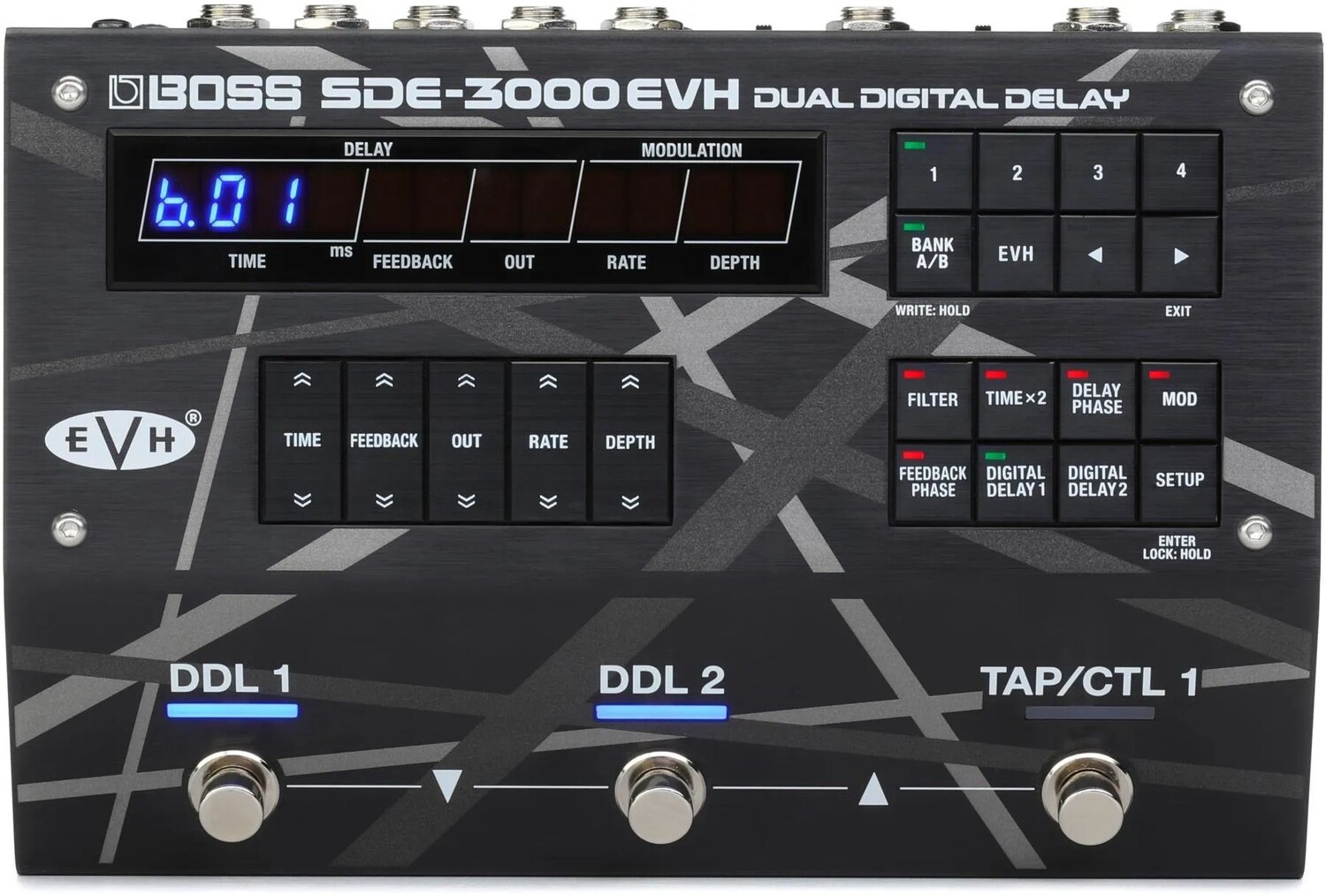 

Двойная цифровая педаль задержки Boss SDE-3000EVH