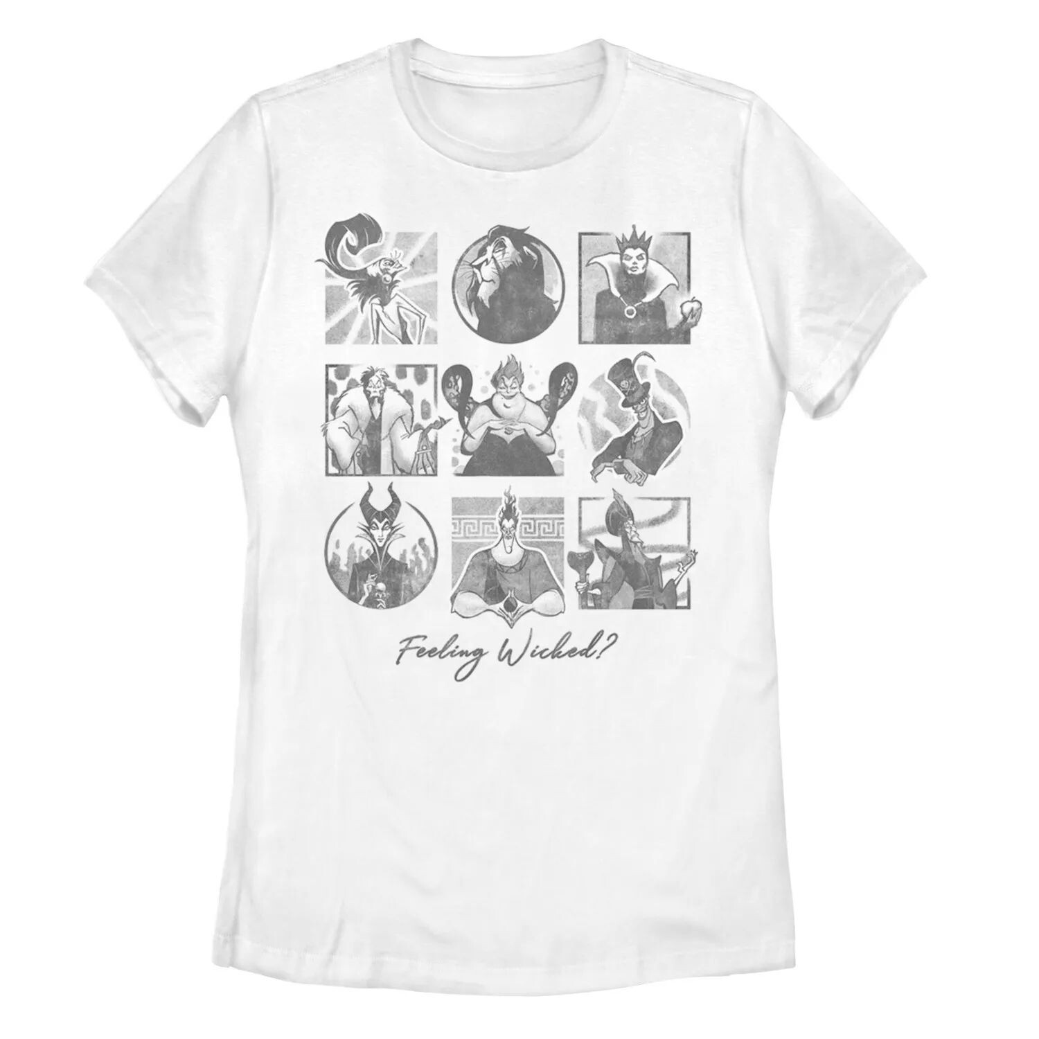 

Футболка с изображением групповой фотографии Disney Villains Feeling Wicked для юниоров Licensed Character