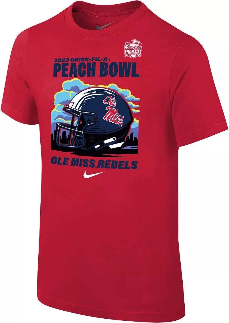 

Футболка Nike Youth 2023 Peach Bowl Bound Ole Miss Rebels
