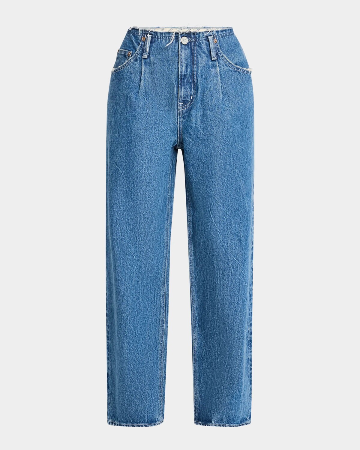 

Macclenny Джинсы со складками и потертостями Moussy Vintage, синий