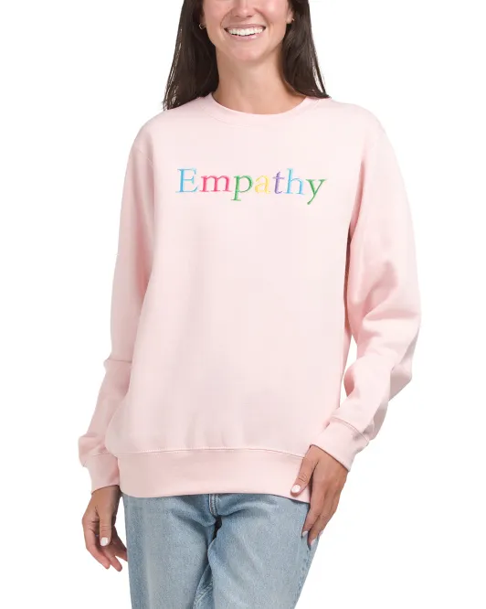 

Толстовка Empathy с вышивкой Pacific & Co, розовый