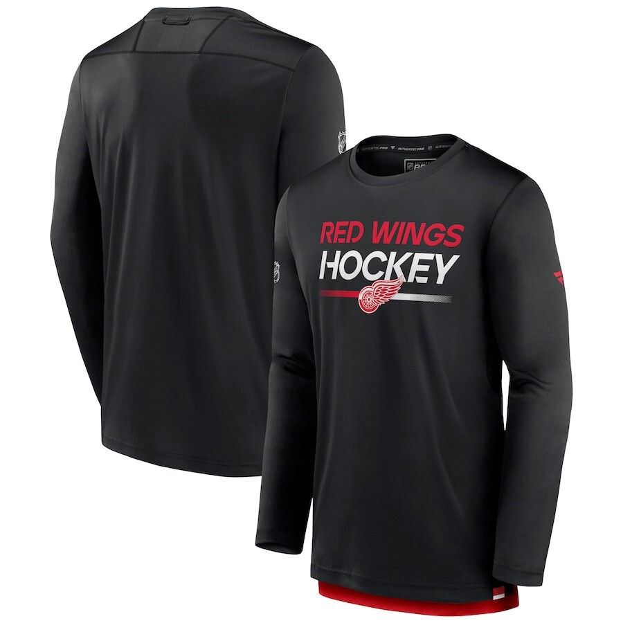 

Футболка с длинным рукавом Fanatics Branded Detroit Red Wings, черный
