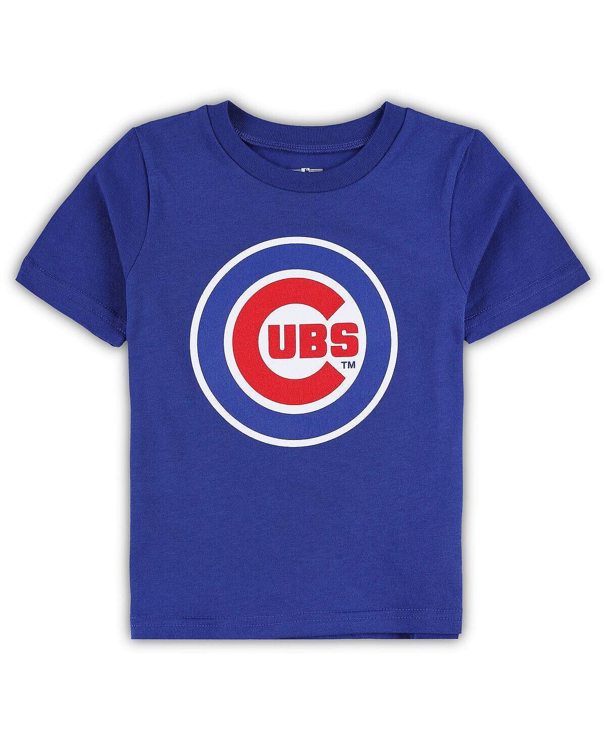 

Футболка с основным логотипом Royal Chicago Cubs Team Crew для мальчиков и девочек для малышей Outerstuff