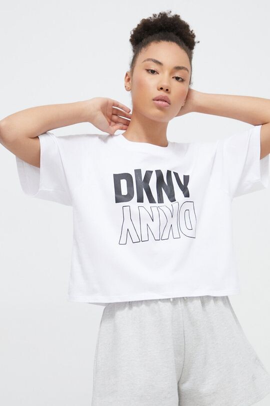 

Хлопковая футболка Dkny DKNY, белый