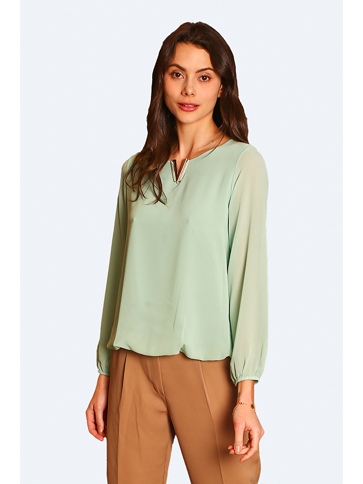 Блуза ASSUILI, зеленый