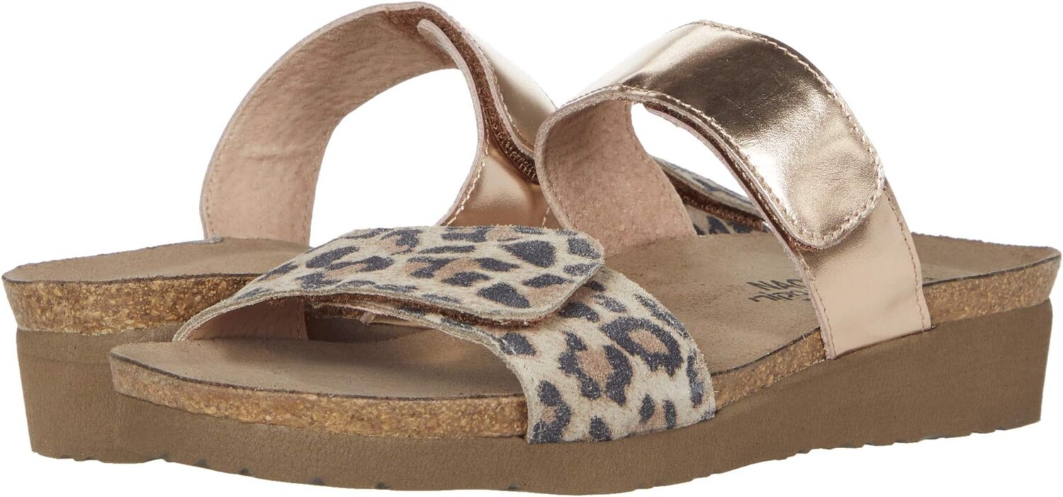 

Босоножки Althea Naot, цвет Cheetah Suede/Rose Gold Leather