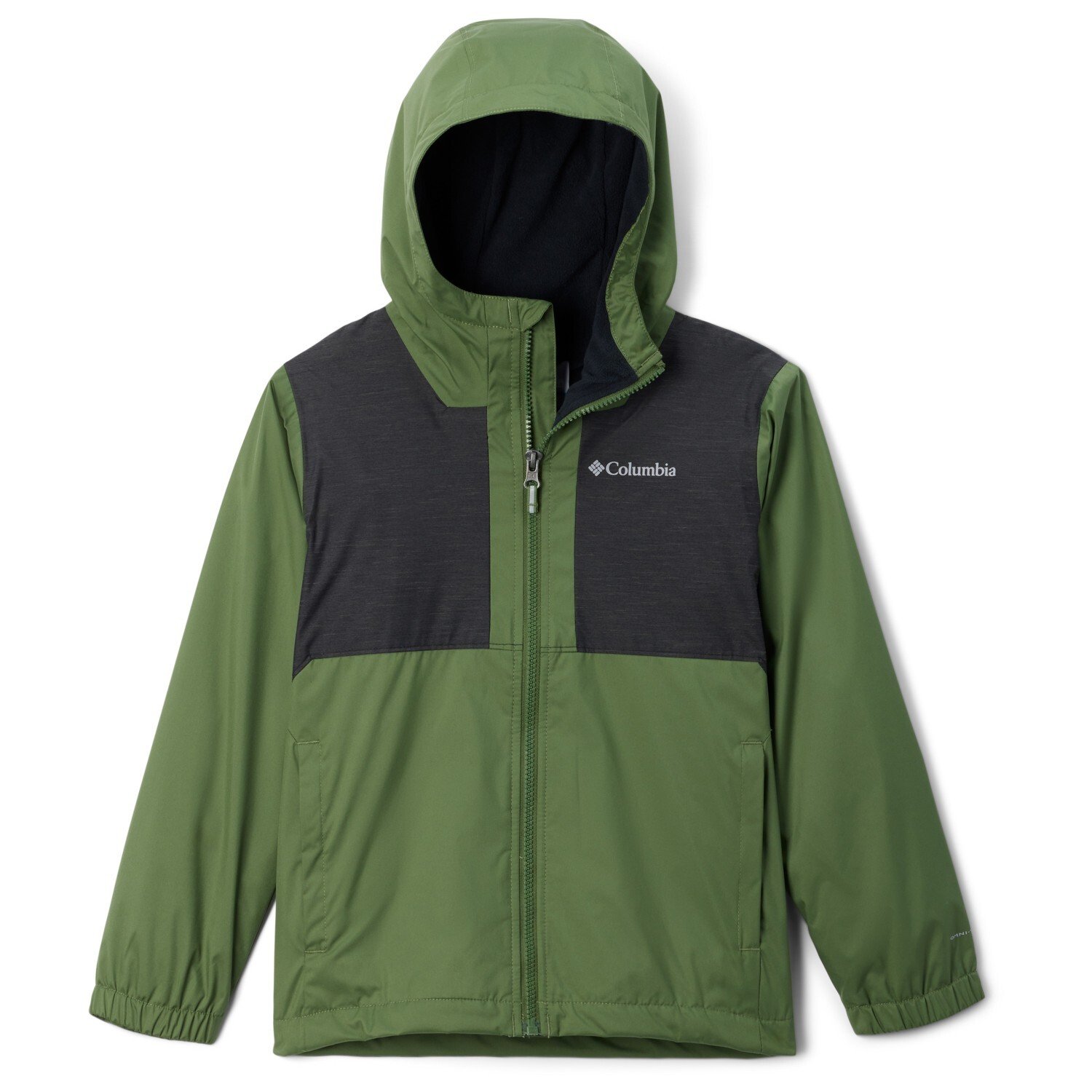 

Дождевик Columbia Kid's Rainy Trails Fleece Lined, цвет Canteen/Black Slub