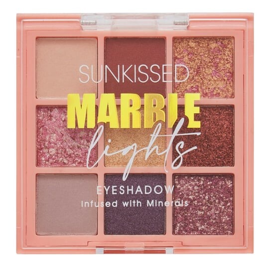 

Палитра теней для век Sunkissed, Marble Lights, розовый