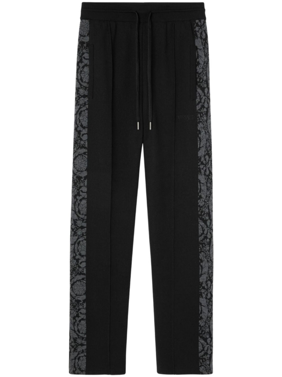 

Versace жаккардовые брюки Barocco прямого кроя, черный