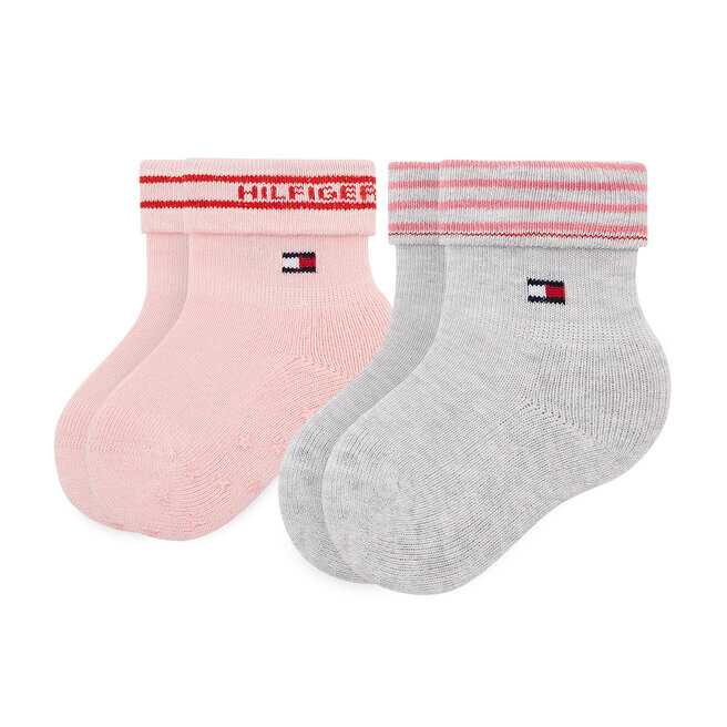 

Носки Tommy Hilfiger, 2 шт, серая роза