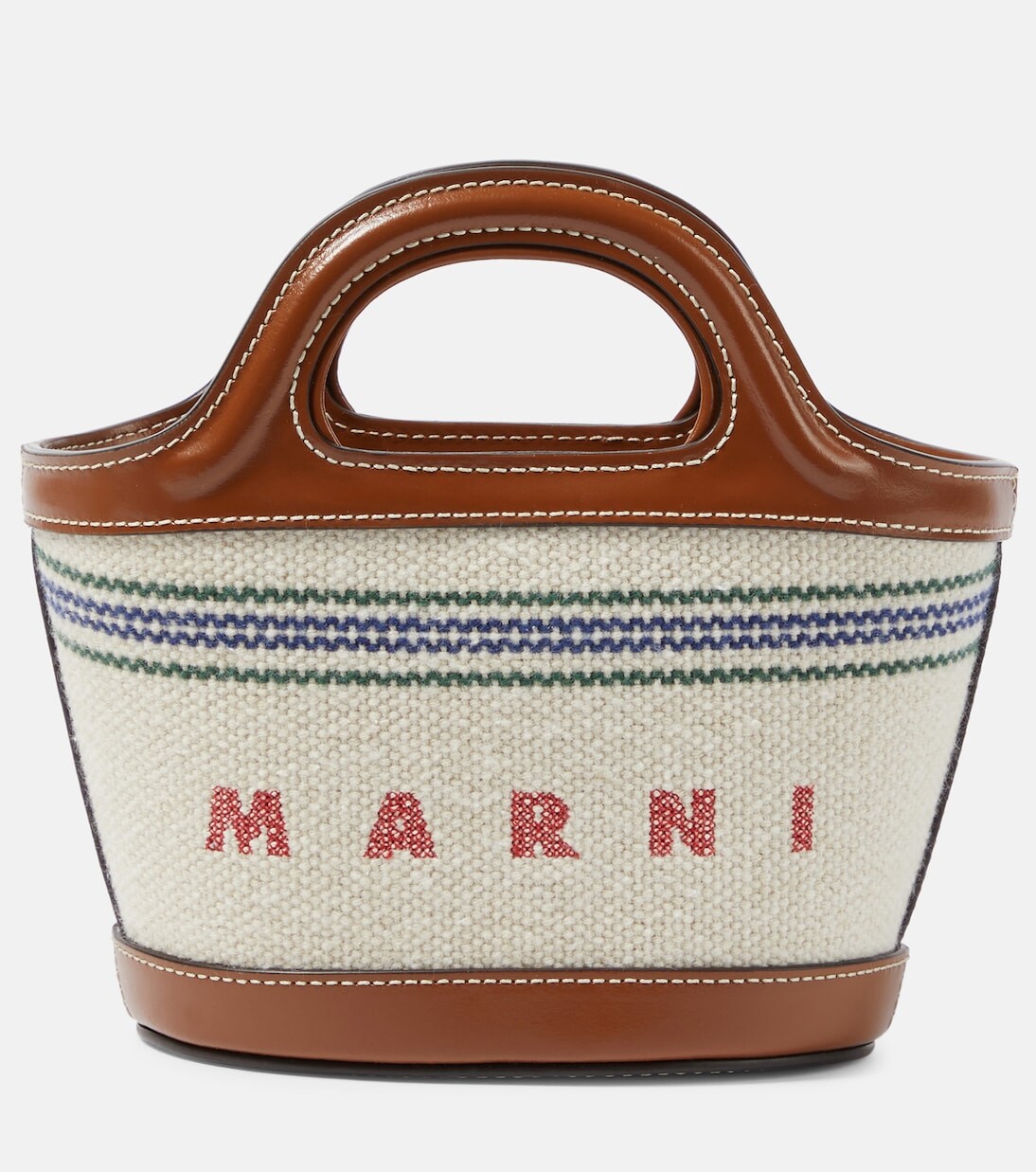 

Сумка-тоут tropicalia из ткани micro Marni, нейтральный