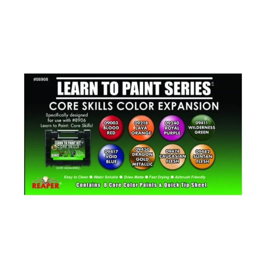 

Расширение цвета навыков Кора, Learn to Paint Kits (Reaper Miniatures)