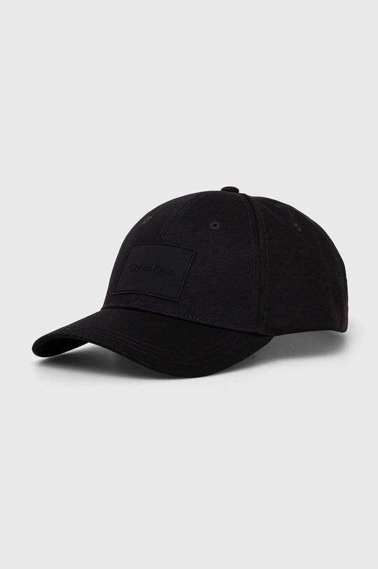 

Хлопковая бейсболка Calvin Klein, черный