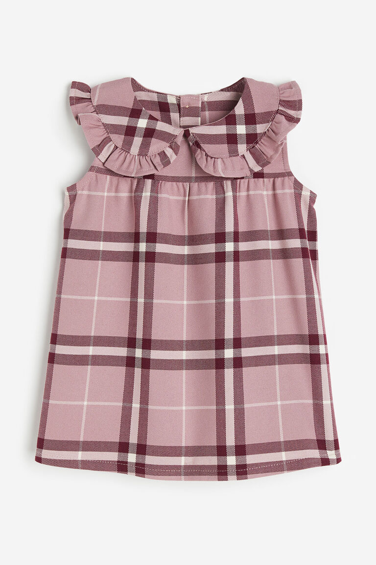 Платье из твила с воротником H&M, розовый платье из твила h