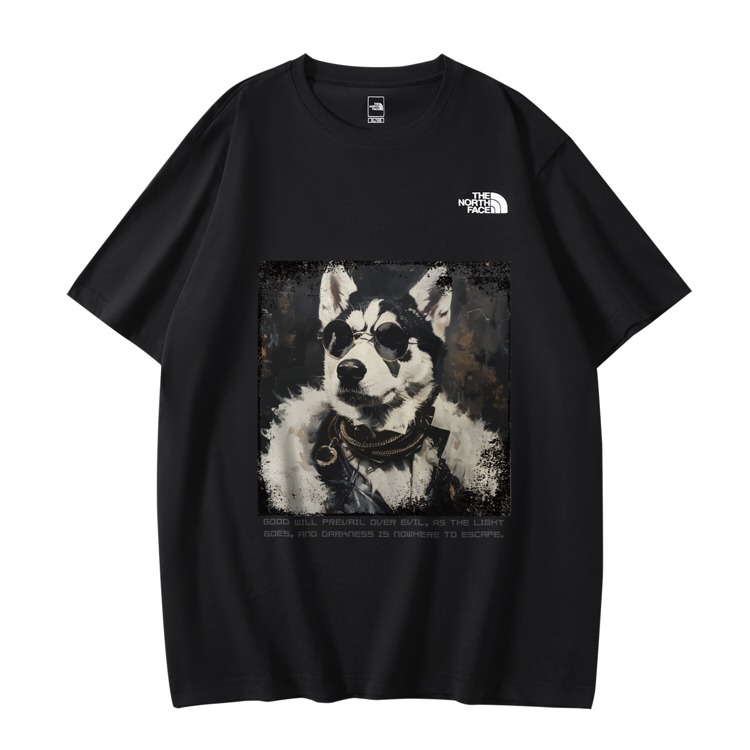 

Футболка унисекс черная The North Face, черный