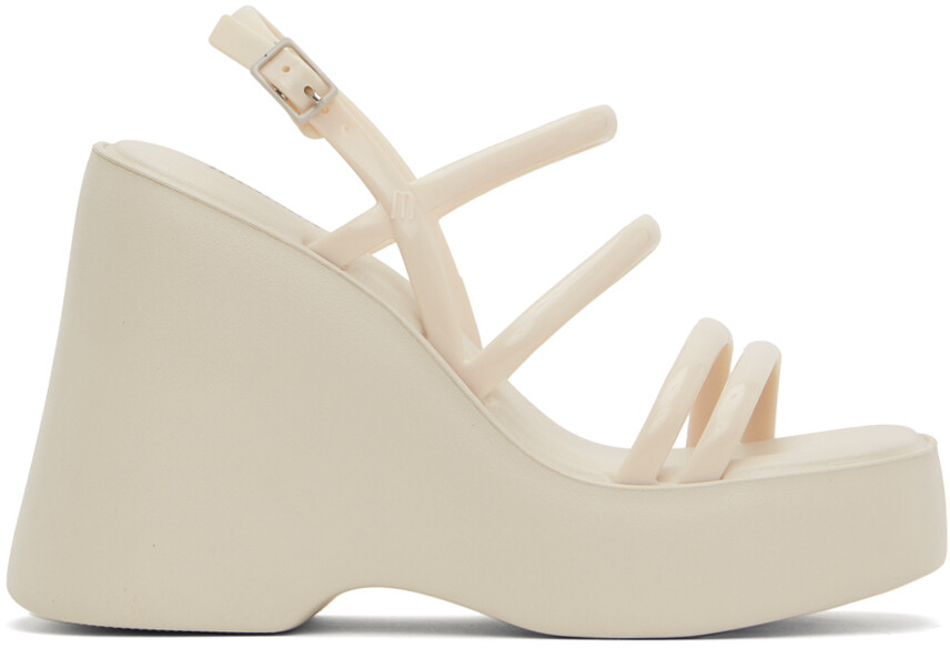

Белые босоножки на каблуке Jessie на платформе Melissa