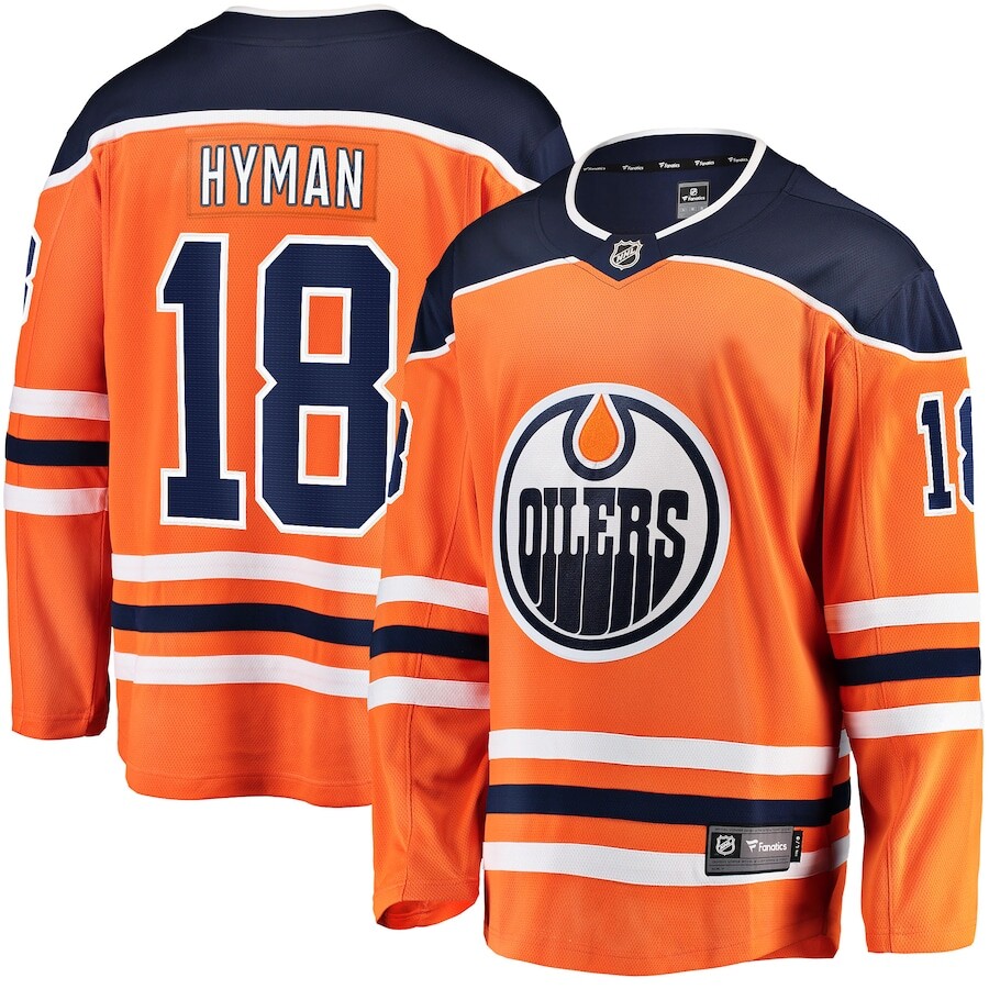 

Джерси Fanatics Branded Edmonton Oilers, оранжевый