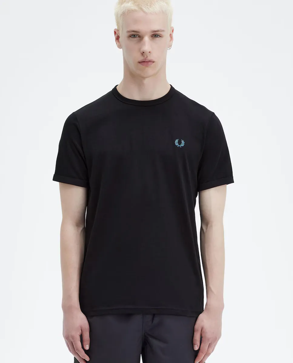 

Мужская футболка с коротким рукавом и круглым вырезом Fred Perry, черный