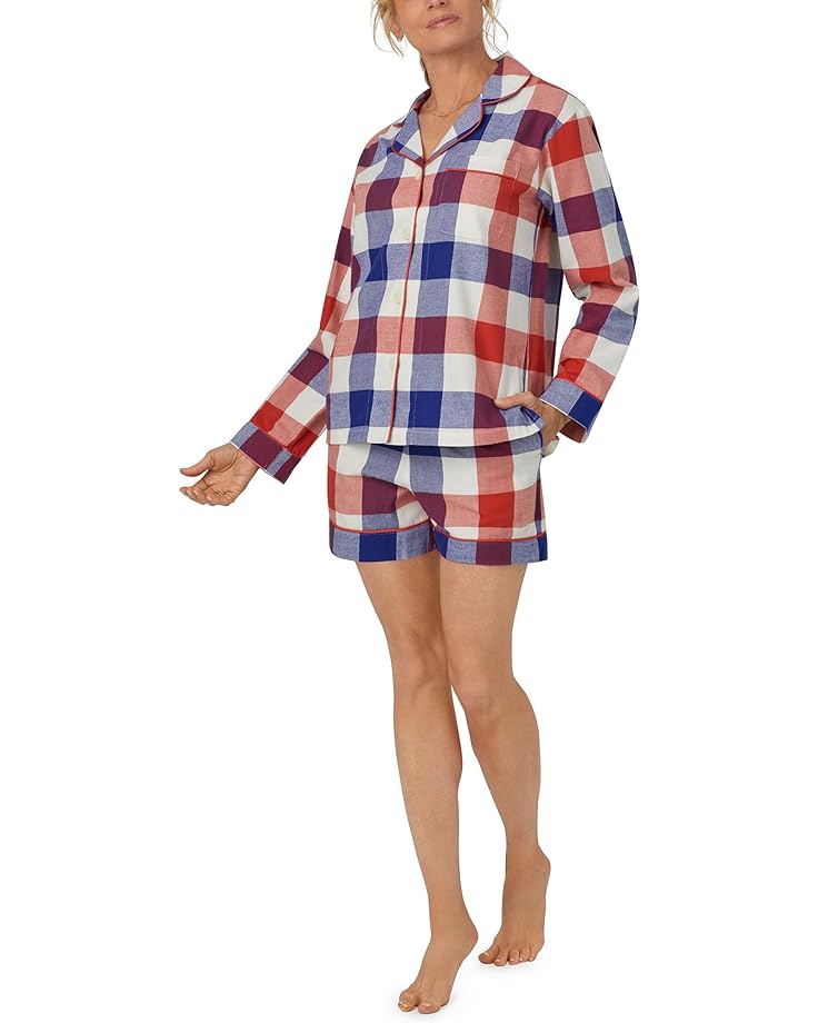 Пижама Bedhead PJs Organic Cotton Flannel Long Sleeve Short, цвет Harvest Plaid