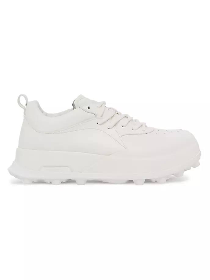 

Кожаные ботинки на шнуровке Jil Sander, цвет porcelain