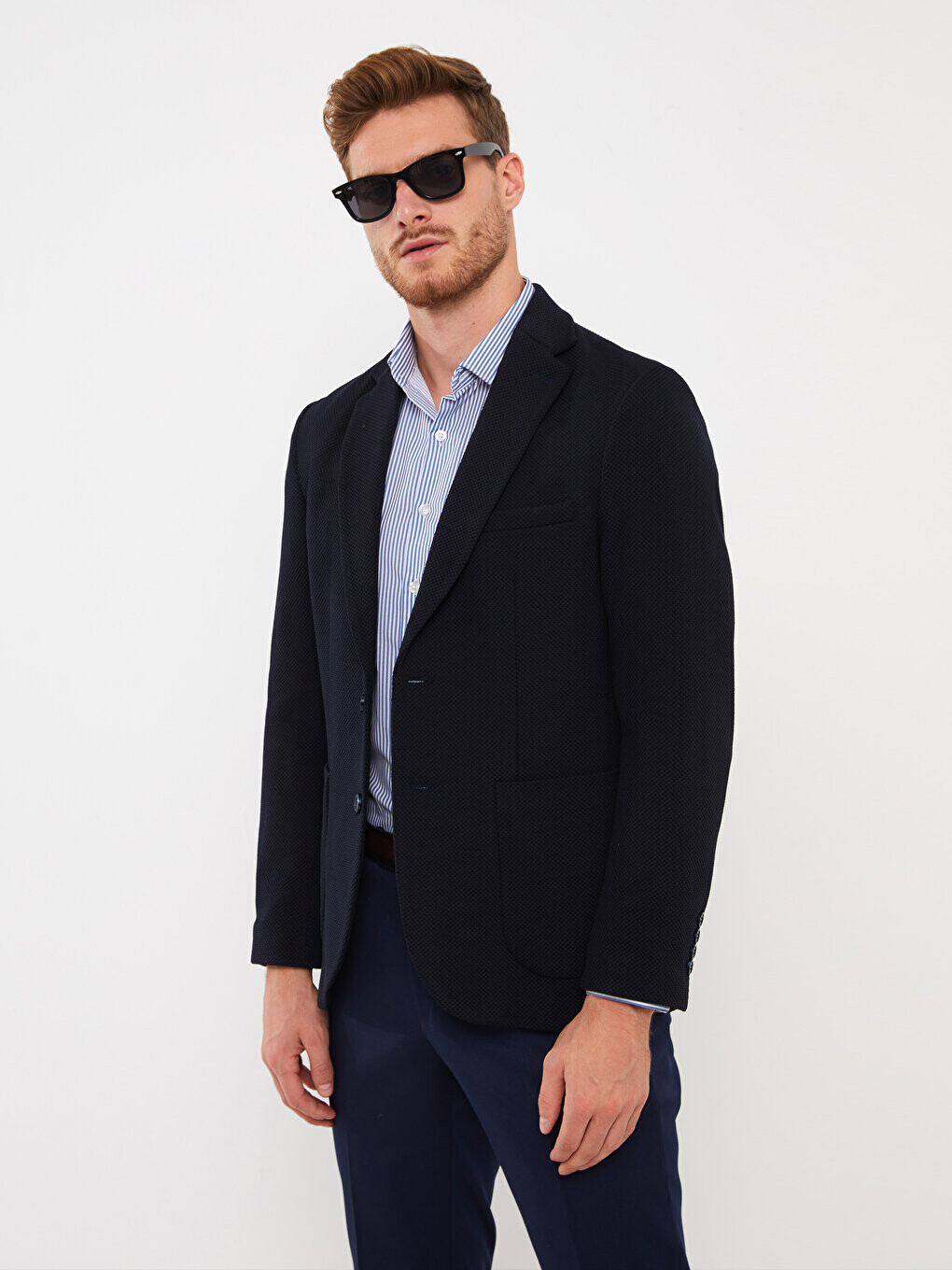 

Мужской пиджак Slim Fit LCWAIKIKI Classic, темно-синий