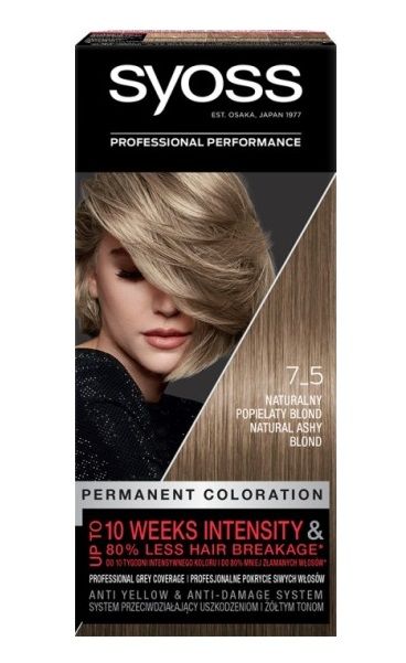 

Краска для волос Syoss Permanent Coloration 7-5, 1 шт