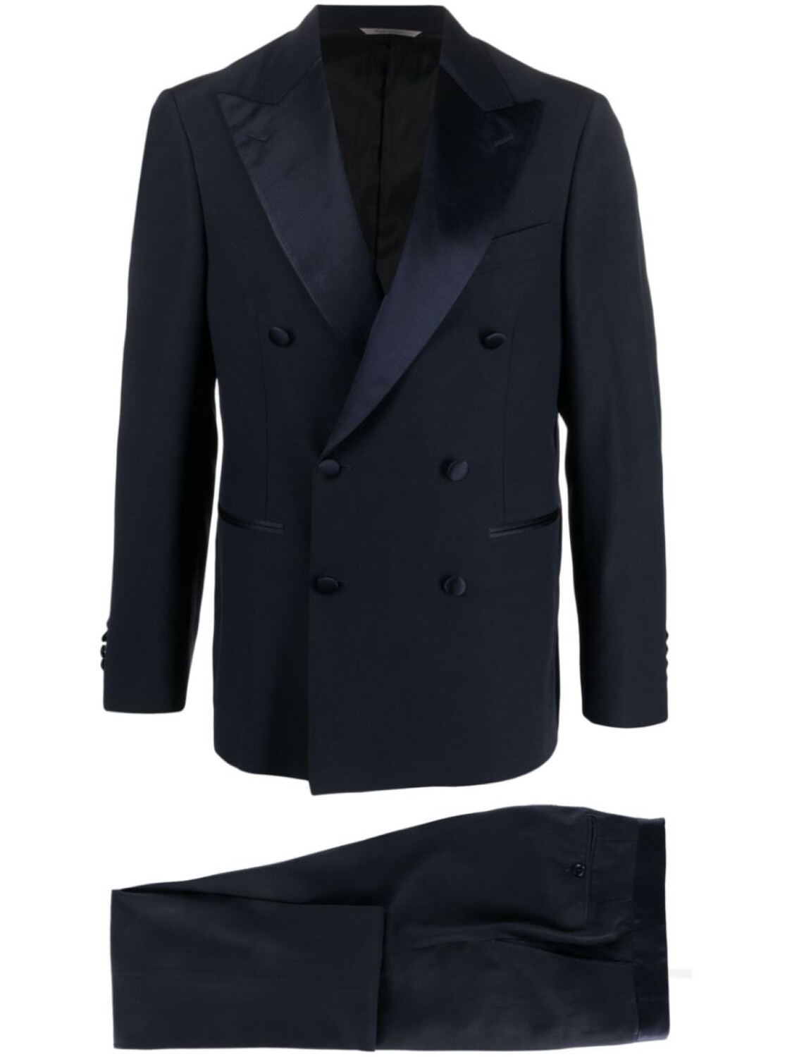 

Canali костюм с двубортным пиджаком, синий