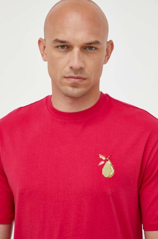 

Хлопковая футболка United Colors of Benetton, розовый