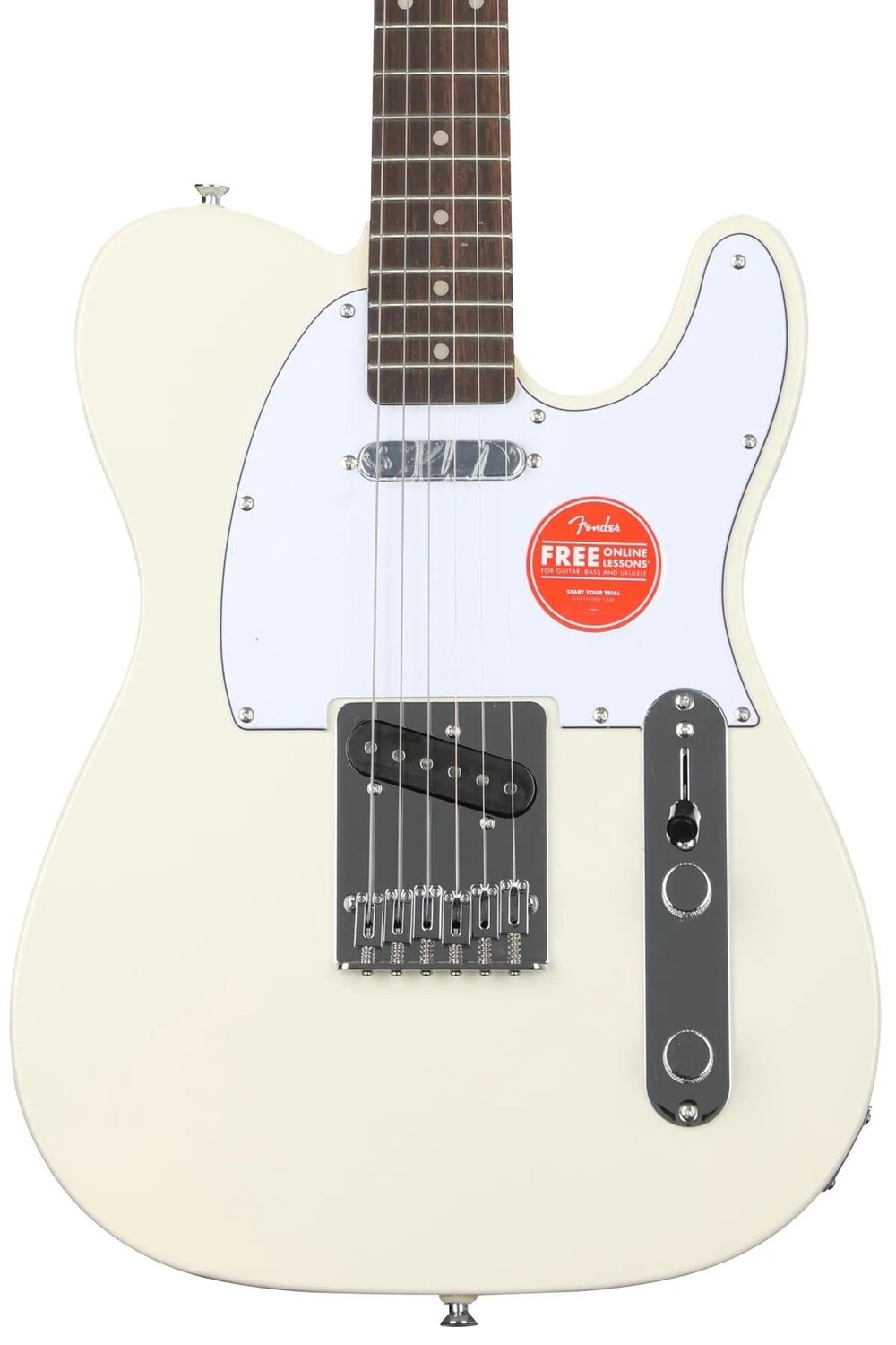 

Электрогитара Squier Affinity Series Telecaster — олимпийский белый цвет с лавровой накладкой на грифе