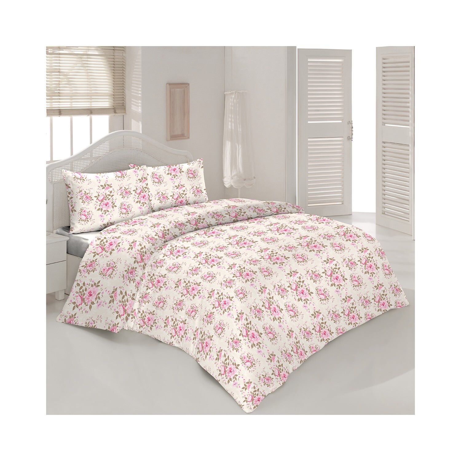 

Комплект постельного белья из террикоттона Maxstyle Crystal Double Flora