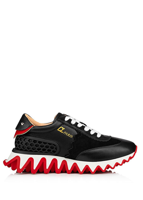 

Donna черные женские кожаные кроссовки Christian Louboutin, Черный