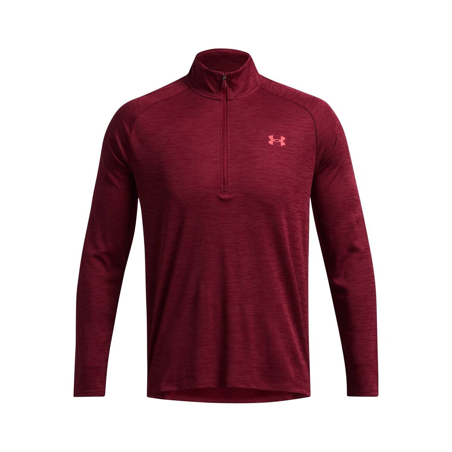 

Тренировочная рубашка с технологичной текстурированной молнией 1/2. Under Armour, фиолетовый