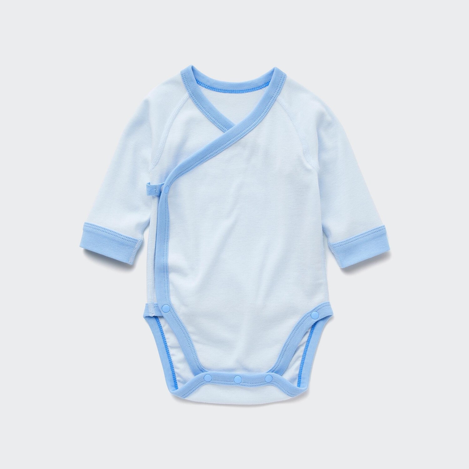 

Боди UNIQLO с длинными рукавами, светло-синий