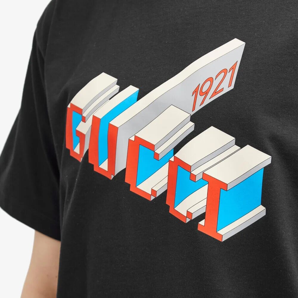 

Gucci Футболка с принтом 3D 1921, черный