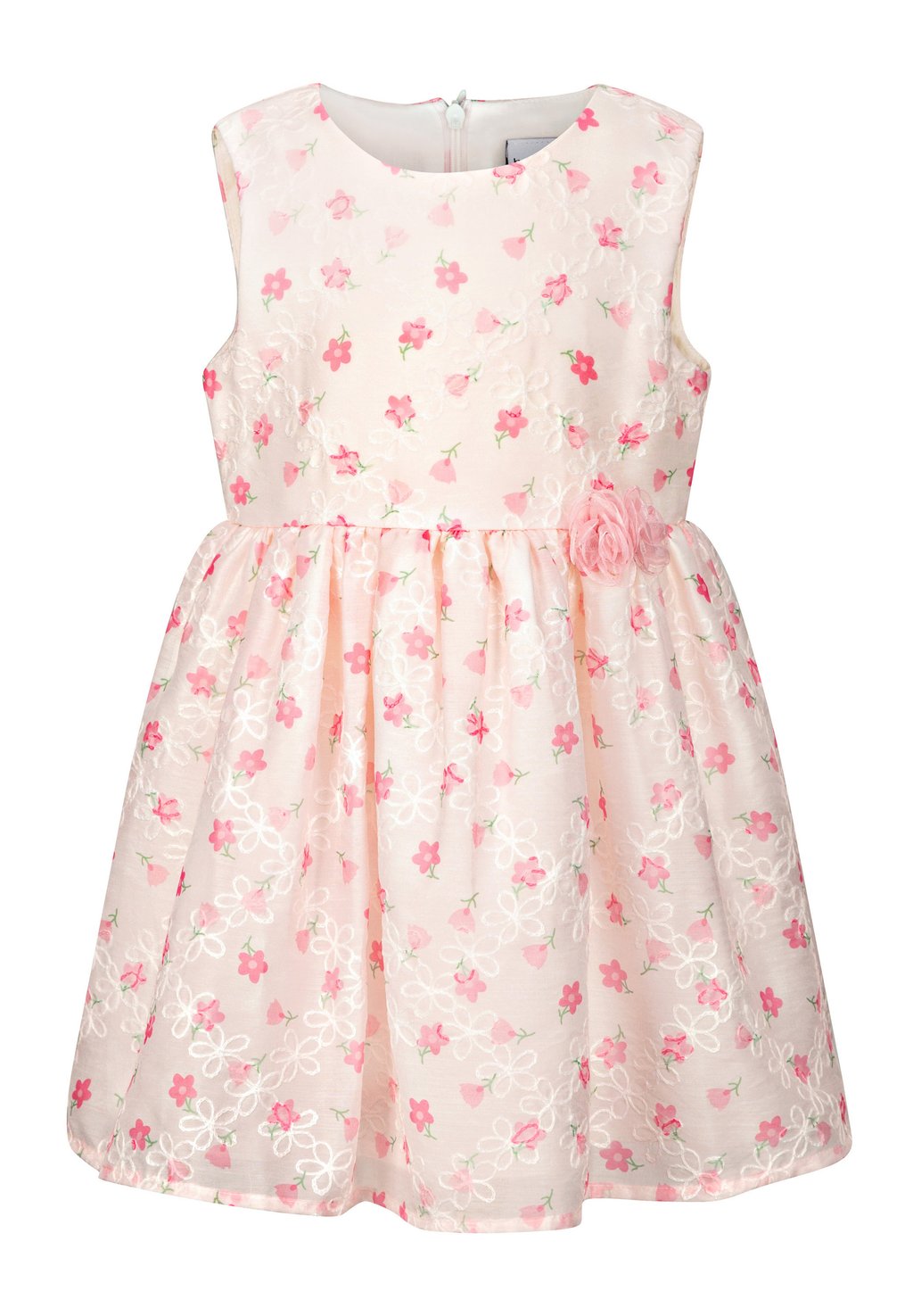 Летнее платье Blumen Allover-Print Und Blütenstickerei happy girls, розовый